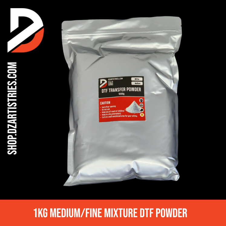 1KG DTF Powder / Medium & Fine Mixture / White